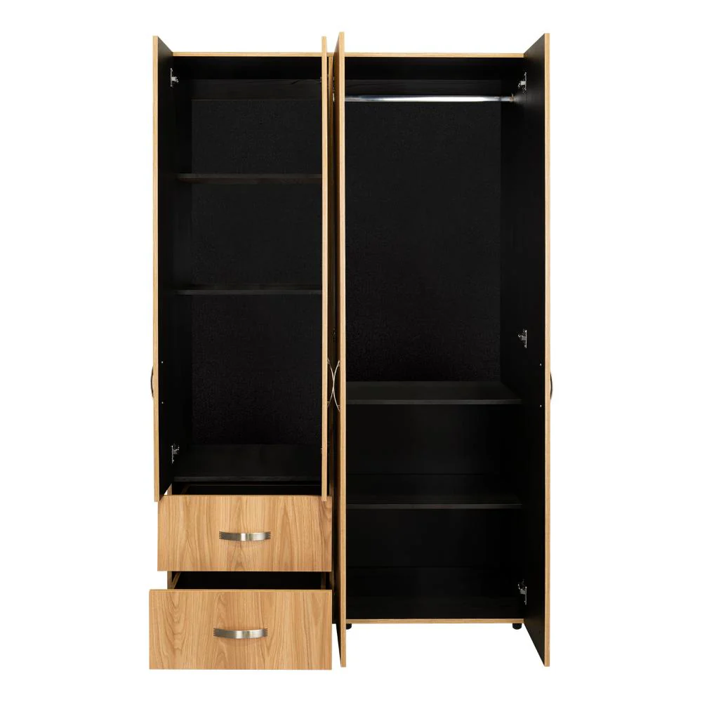 Closet Barin 120, Fresno Europeo y Wengue, Con Cajones De Gran Capacidad Para Su Almacenamiento - Image 7