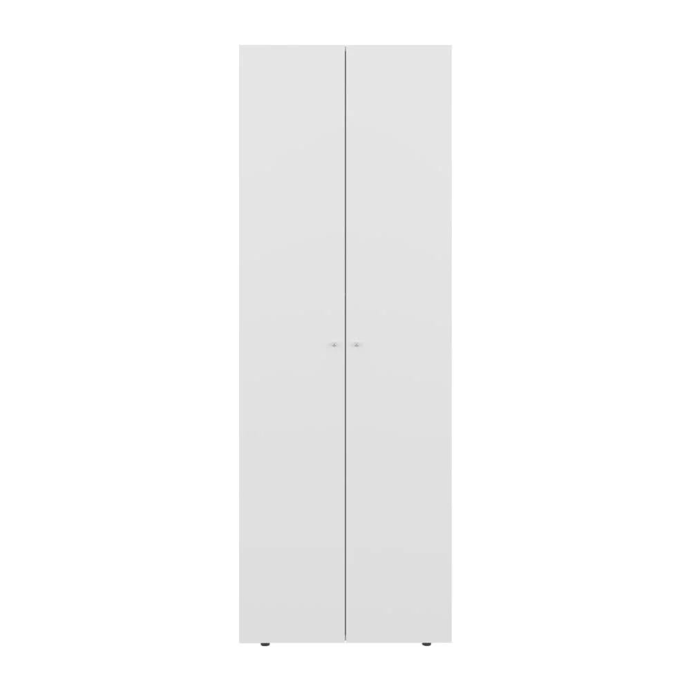 Closet Beico, Blanco Duqueza, con Dos Puertas Abatibles y Un Tubo Cromado ZF - Image 6