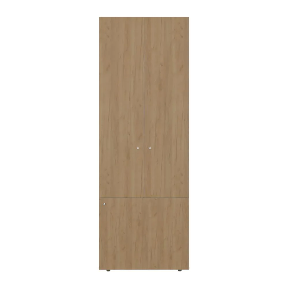 Closet Beico II, Fresno Europeo y Blanco Duqueza, Con Tres Puertas Abatibles y Cuatro Entrepaños ZF - Image 5