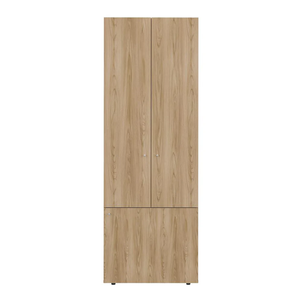 Closet Beico II, Fresno y Blanco Duqueza, Con Tres Puertas Abatibles y Cuatro Entrepaños - Image 6