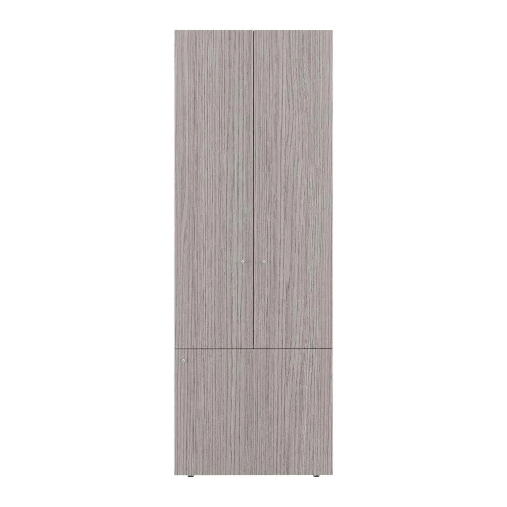 Closet Beico II, Positano y Blanco Duqueza, Con tres puertas abatibles y cuatro entrepaños - Image 3
