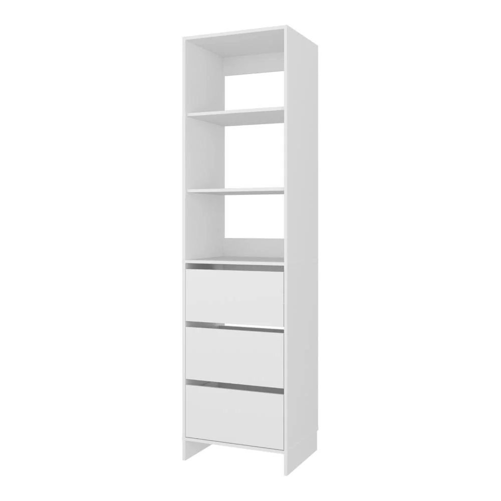 Closet Eco, Kronos Blanco, Con tres entrepaños y tres cajones amplios para organizar ropa ZF - Image 6