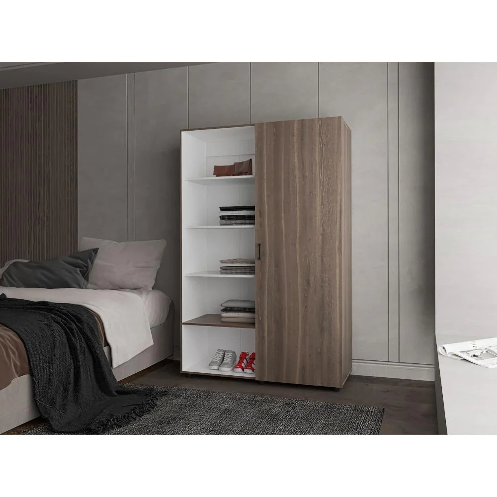 Closet Eco, Milan y Blanco, Pequeño Con Amplios Espacios Para guardar Ropa ZF - Image 3