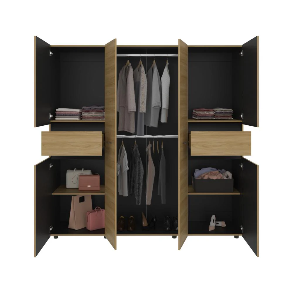 Closet Grande Imperial 200x200 Fresno Europeo Y Wengue - Image 4