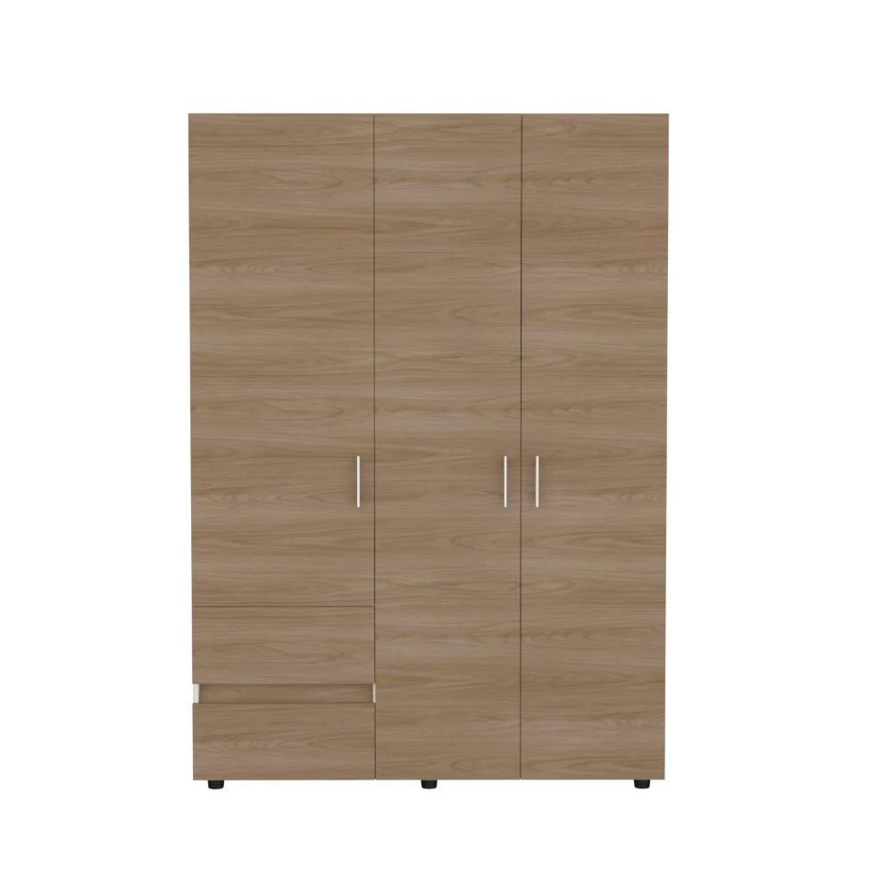 Closet Light 140, Fresno Europeo y Blanco, con tres puertas abatibles - Image 3
