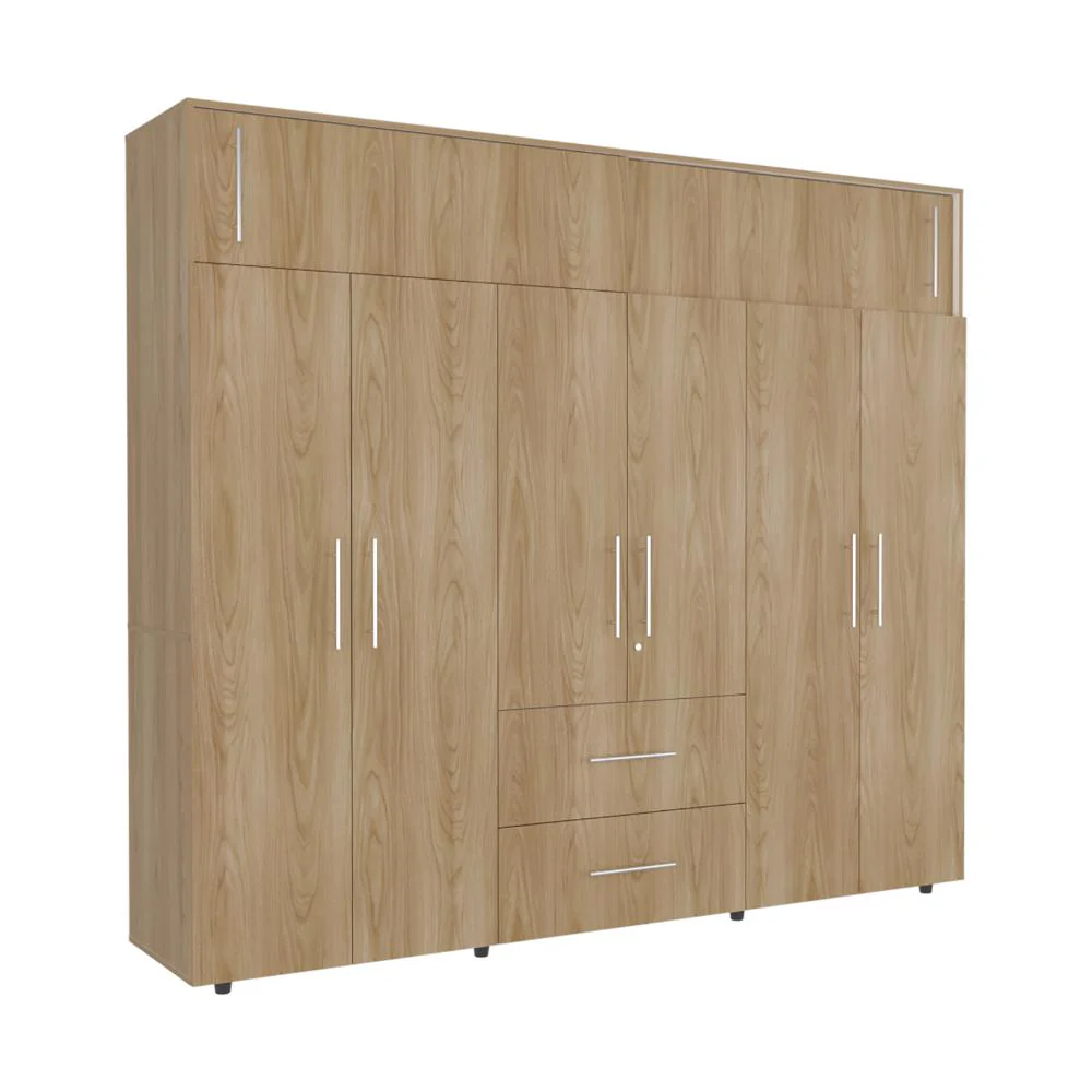 Closet Montano 230, Fresno Europeo y Blanco, De Dos Puertas corredizas