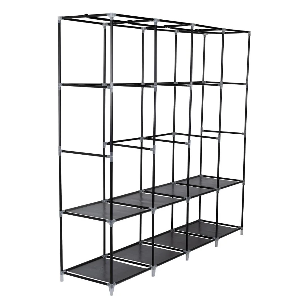 Closet Portátil Garment, Negro, Variedad de Entrepaños en Tela - Image 10
