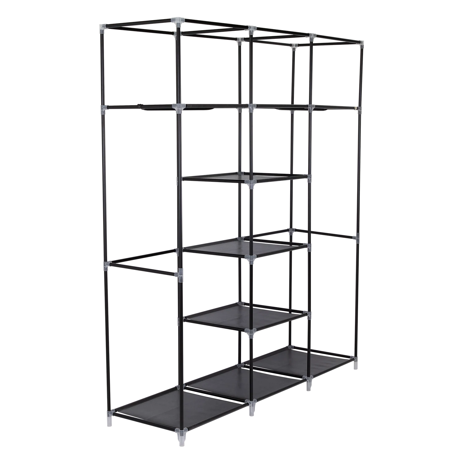 Closet Portátil Jesan, Negro, Variedad de Entrepaños en Tela - Image 10