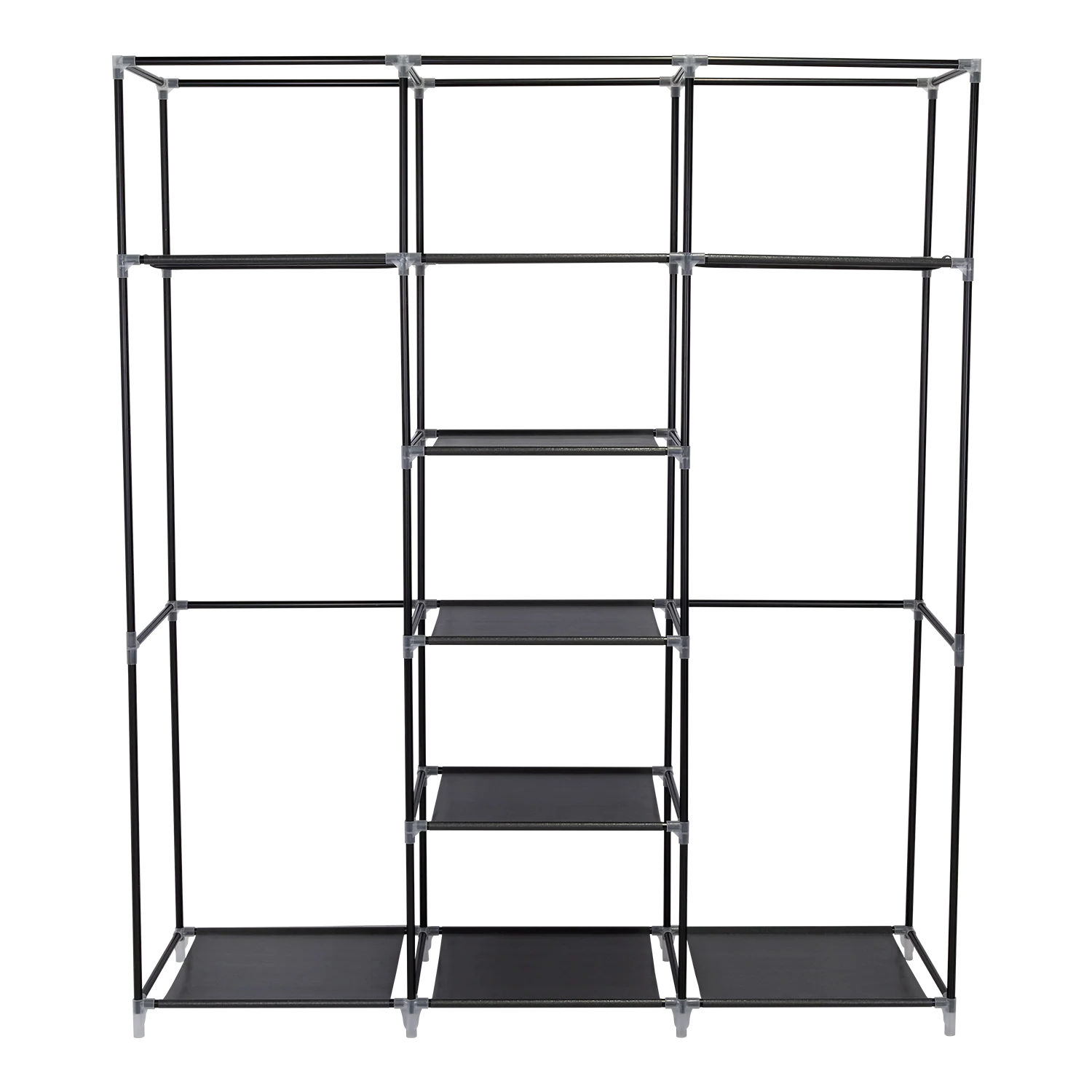 Closet Portátil Jesan, Negro, Variedad de Entrepaños en Tela - Image 11