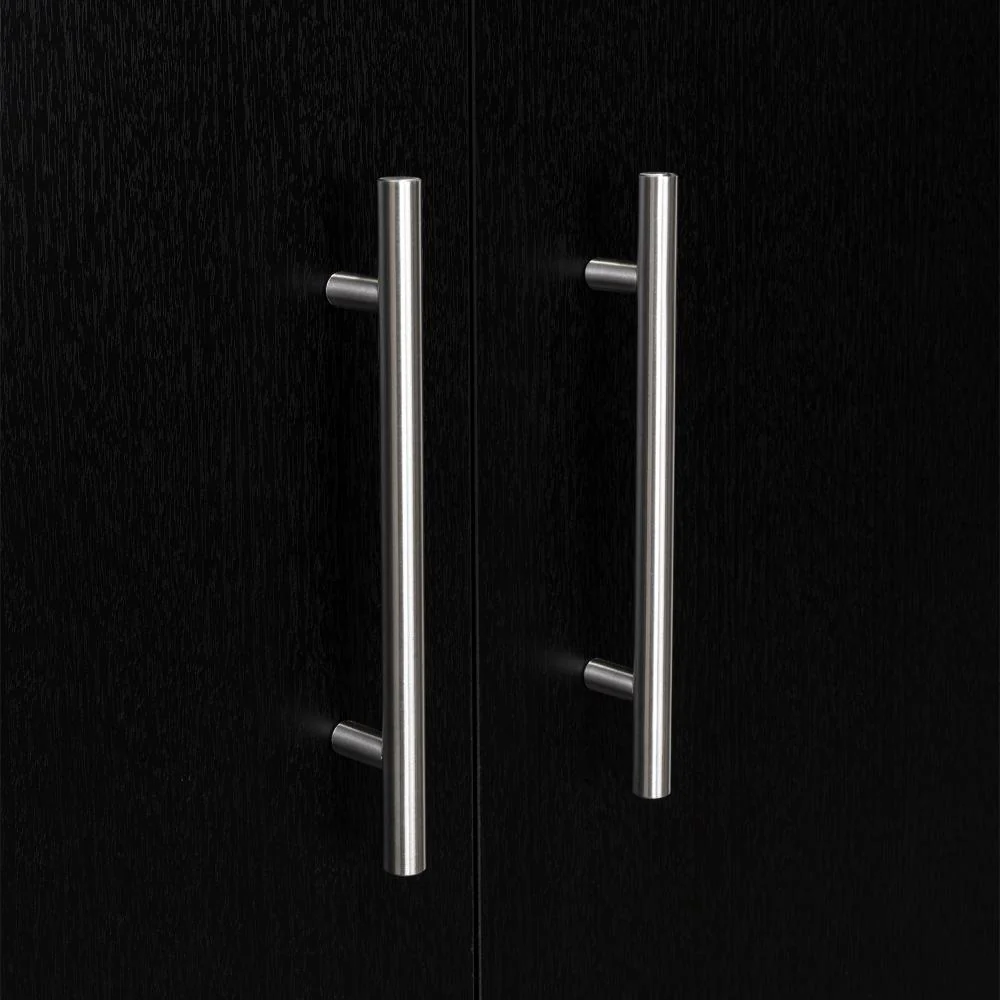 Closet Tera, Wengue y Negro,  Dos Puertas Abatibles y Dos Tubos Cromados - Image 9