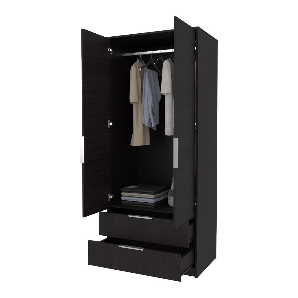 Closet Wend, Wengue, Con Dos Cajones y dos Puertas Batientes ZF - Image 2