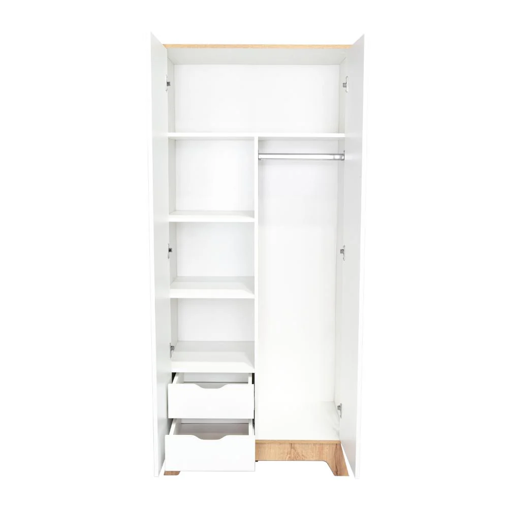 Closet Zivix, Café Claro y Blanco, Dos Puertas Abatibles - Image 8