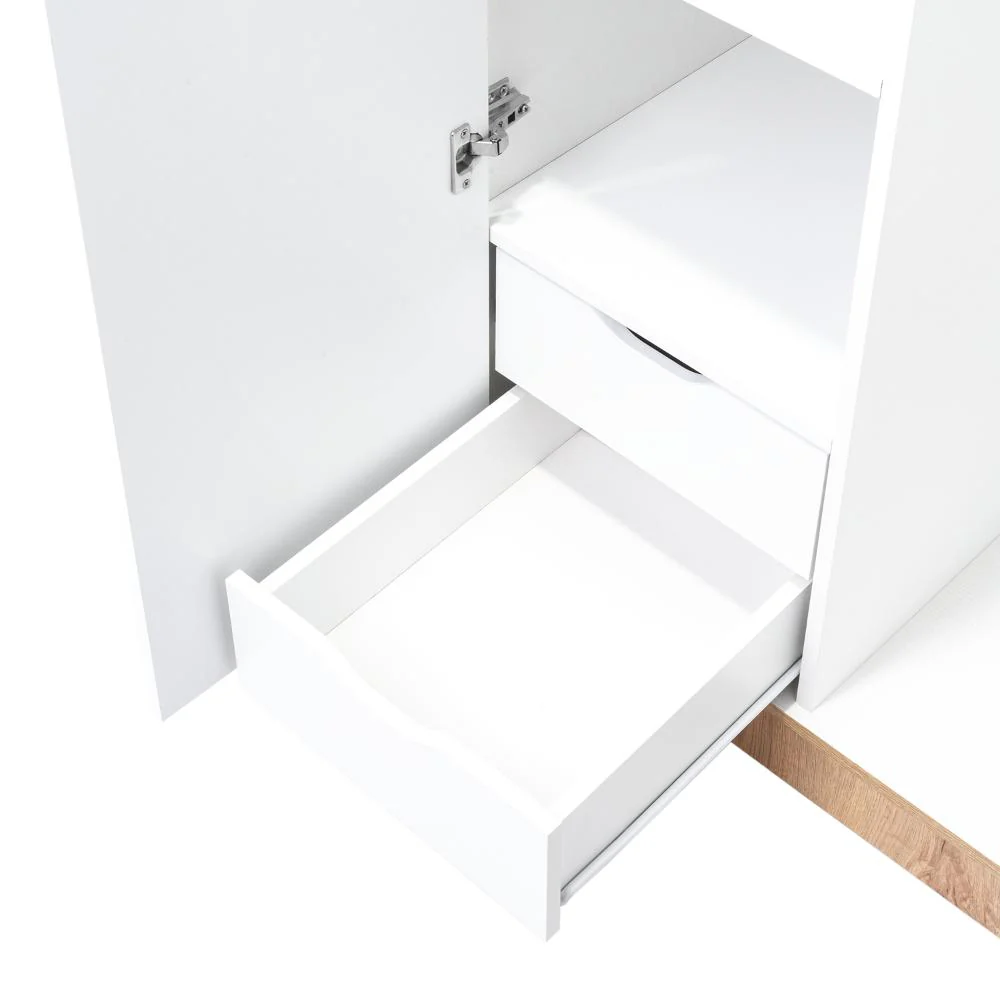 Closet Zivix, Café Claro y Blanco, Dos Puertas Abatibles - Image 9