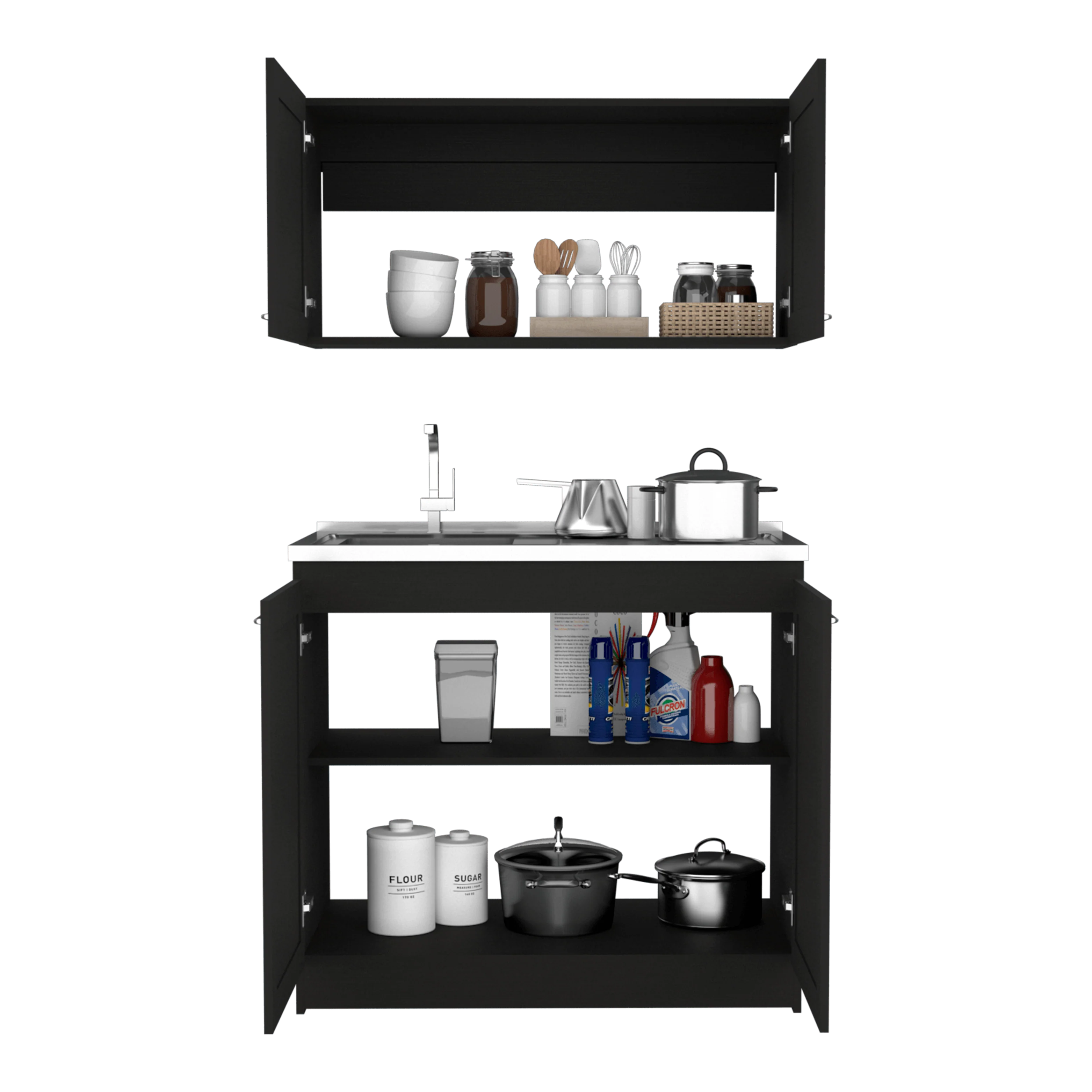 Cocina Integral Toronto, Wengue, Incluye Mesón Izquierdo ZF - Image 4