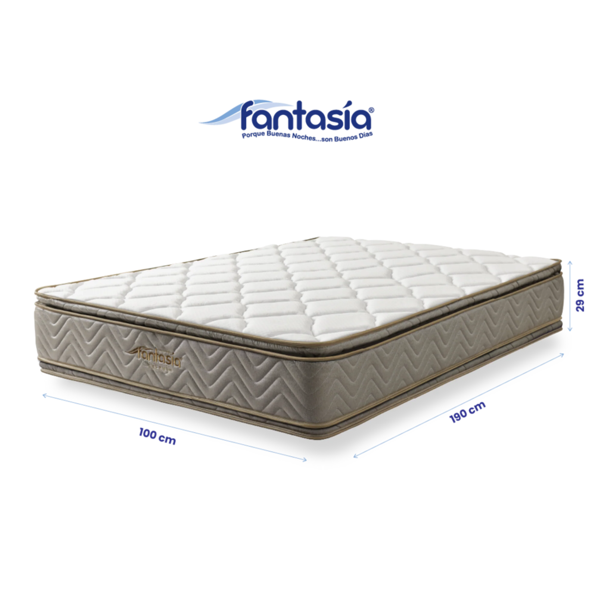 Colchón galaxy sencillo de 100x190 cm marca Fantasía marca Fantasía