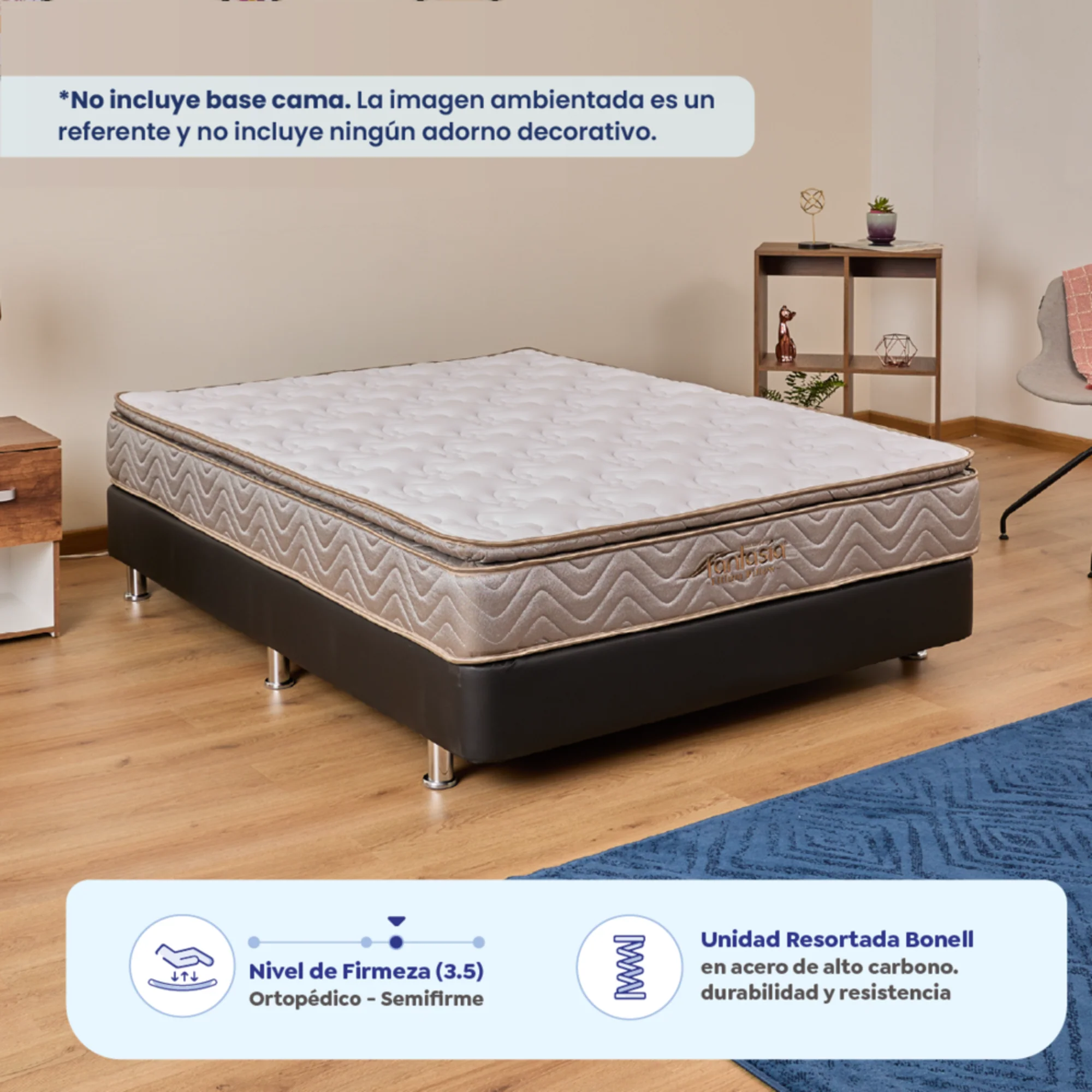 Colchón litium de 120x190 cm marca Fantasía marca Fantasía