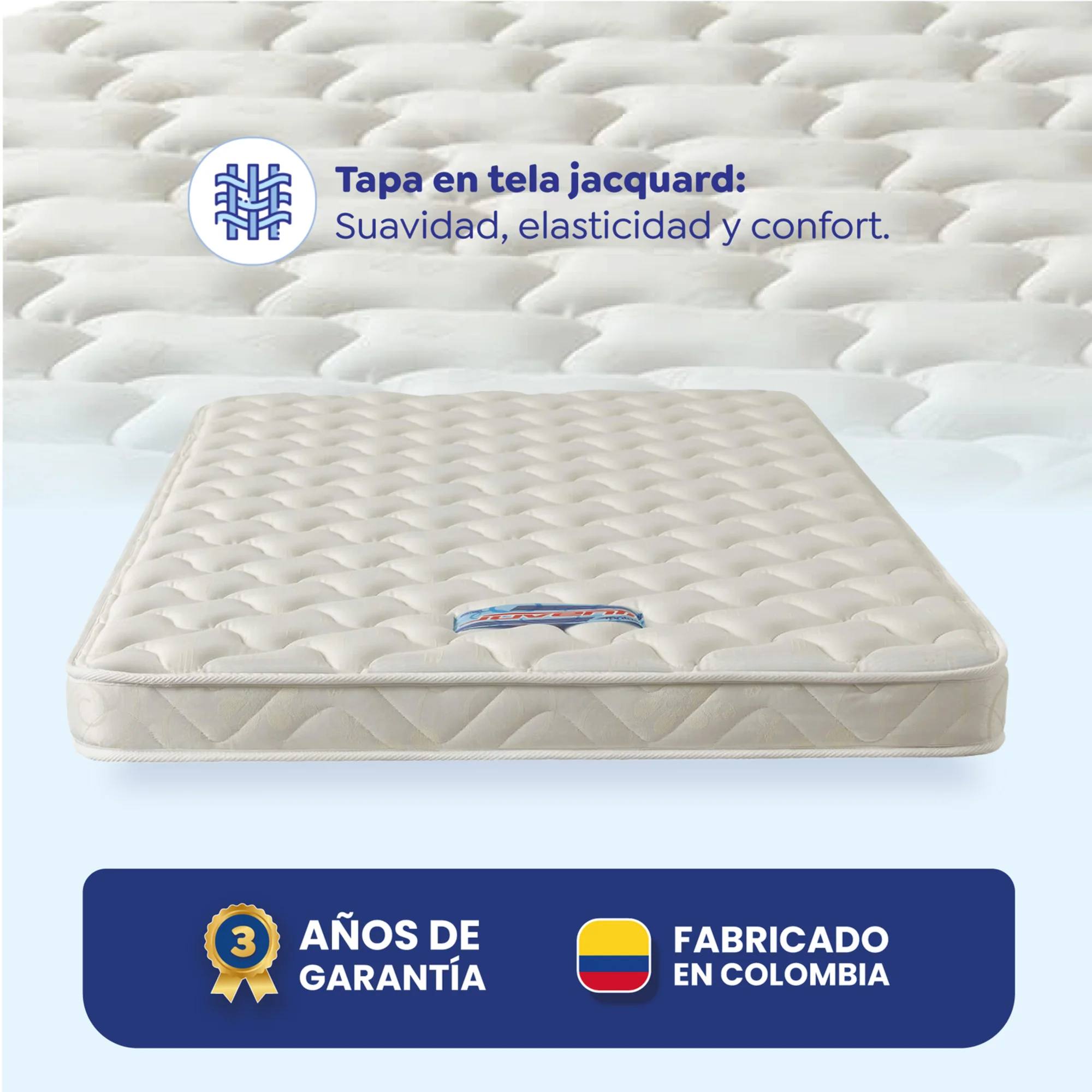 colchóneta juventi sin resorte de 90x190x10 cm marca Fantasía - Image 4