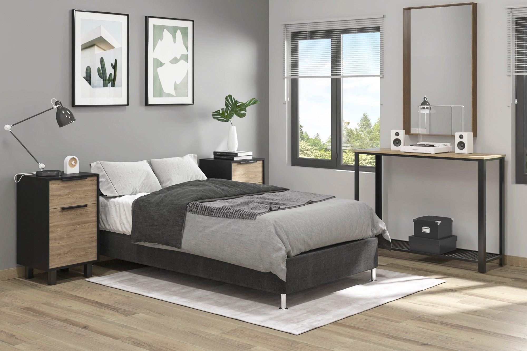 Combo Bentor de cama y colchon sencillo para habitación - Image 6