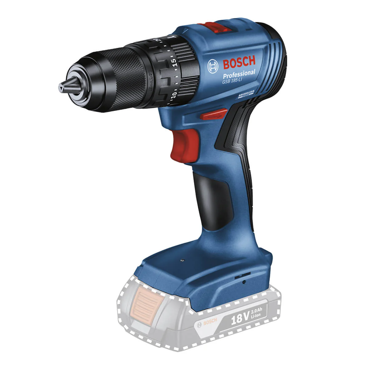 Combo Bosch Taladro GSB 185 LI con Llave de impacto GDR 18V 200 dos baterías y maletín - Image 2