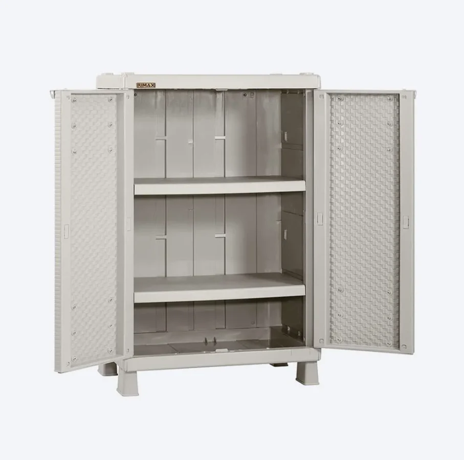 Combo cocina rattan armario grande + armario mediano taupe marca Rimax - Image 4