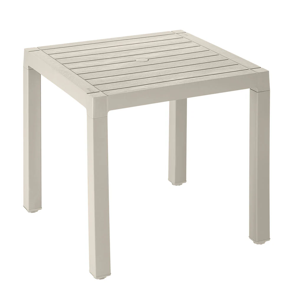 Combo comedor baru 1 mesa + 4 sillas con brazos taupe marca Rimax - Image 3