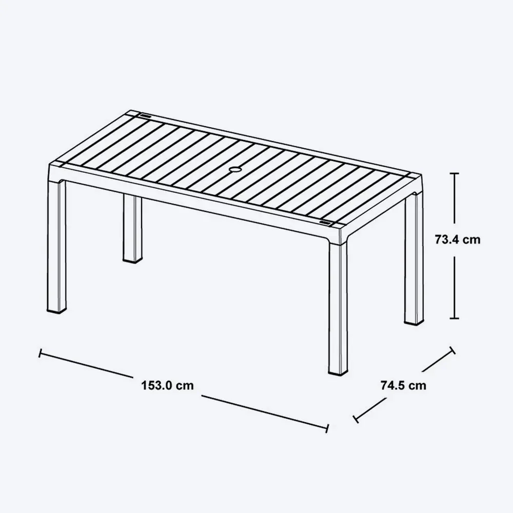 Combo comedor familiar barú 1 mesa + 6 sillas con brazos mocca marca Rimax - Image 4
