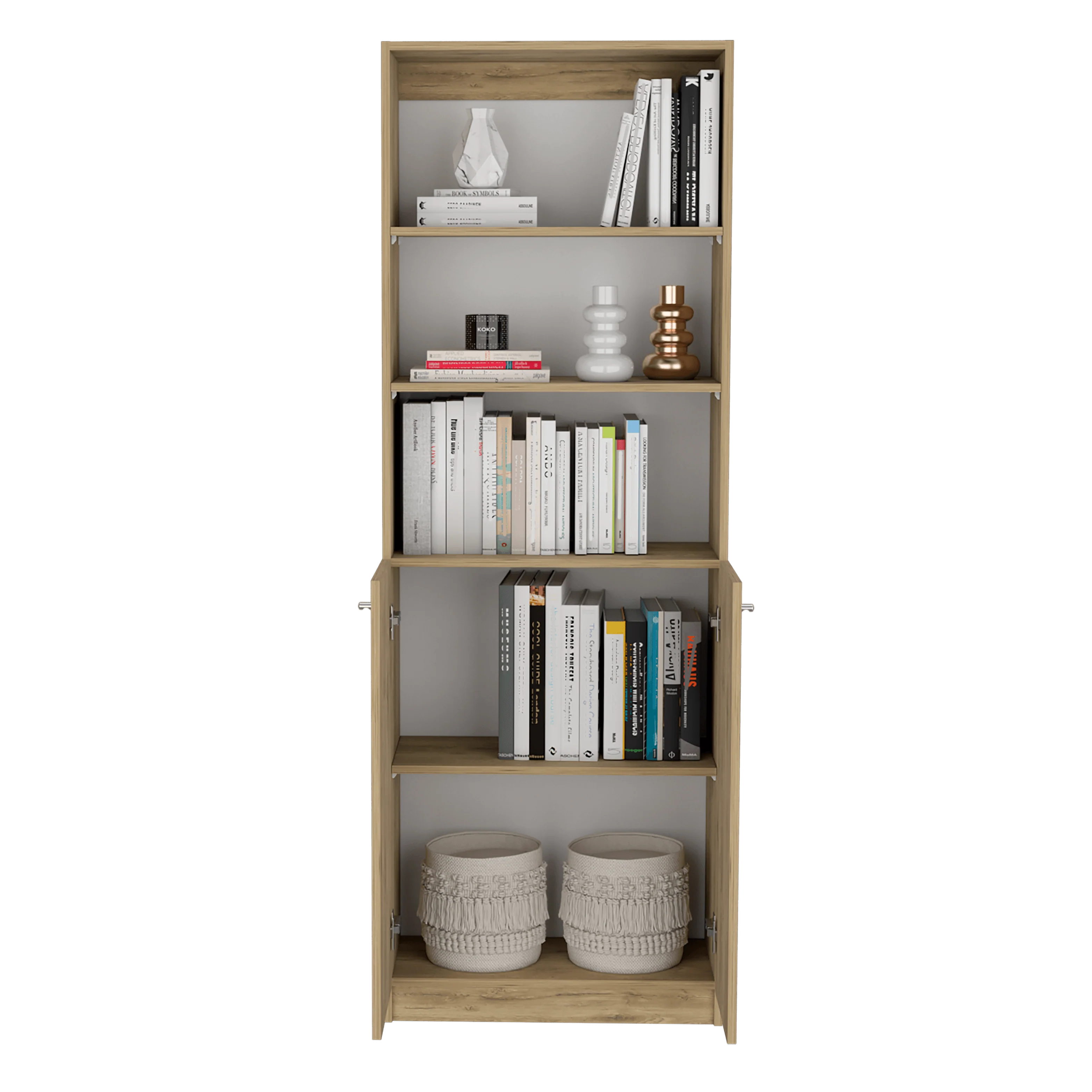 Combo de Bibliotecas Home Eco, Macadamia y Blanco, Incluye Dos Bibliotecas - Image 4