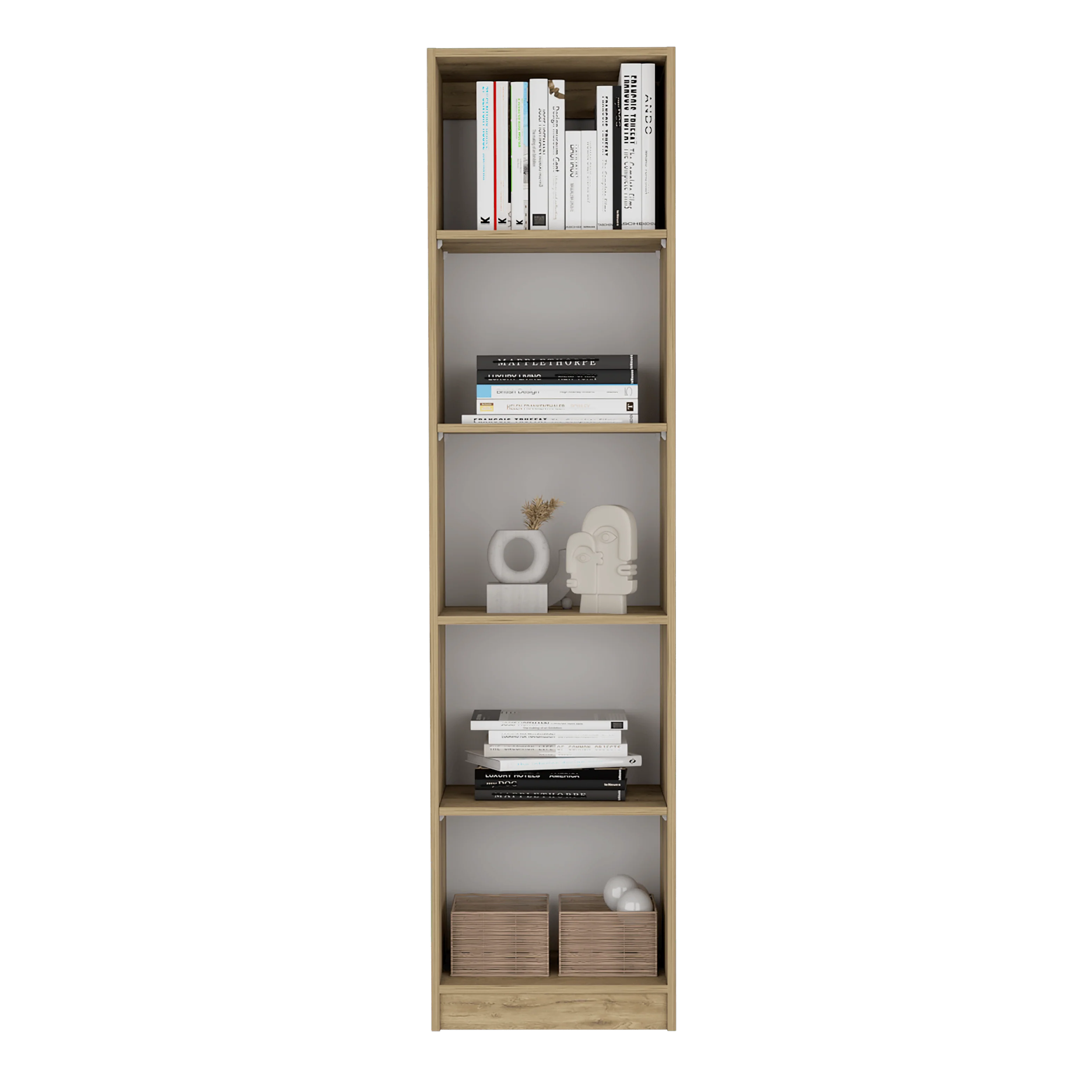 Combo de Bibliotecas Home Eco, Macadamia y Blanco, Incluye Tres Bibliotecas. - Image 4
