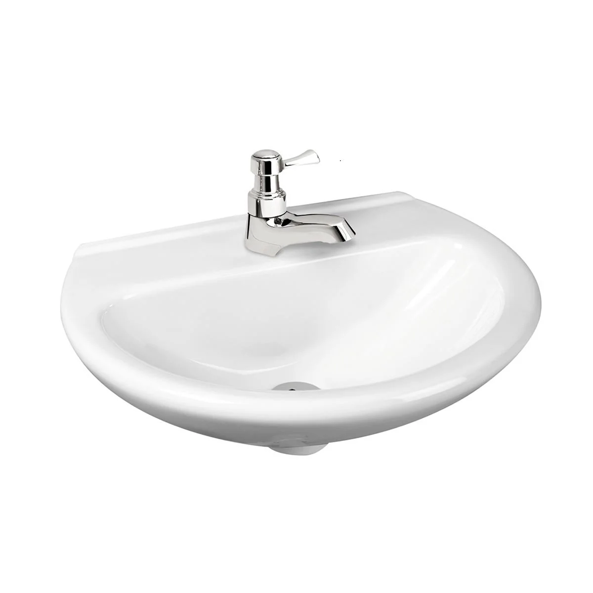 Combo laguna balta blanco: sanitario, lavamanos sin pedestal, grifería y accesorios marca corona - Image 2