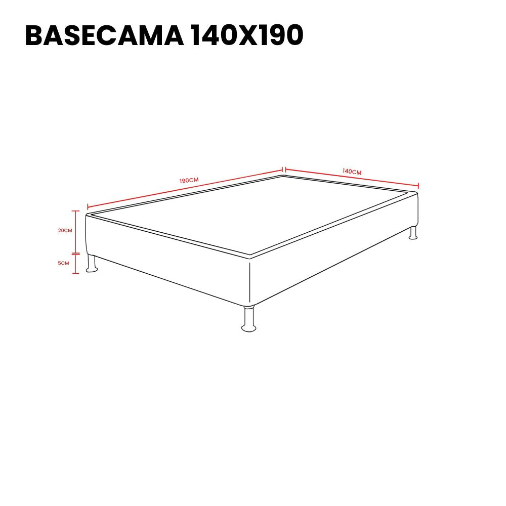 Combo para Habitación Bela, Incluye Base Cama Doble, Colchón y Protector - Image 11