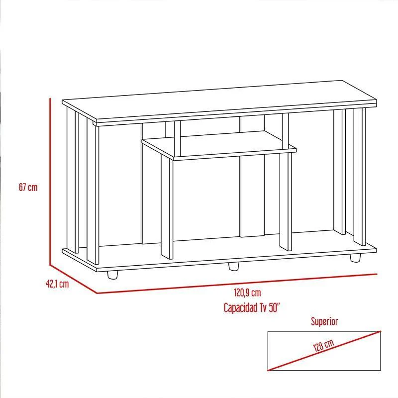 Combo para Habitación Clara Luna, Incluye Closet y Mesa Para Tv - Image 11