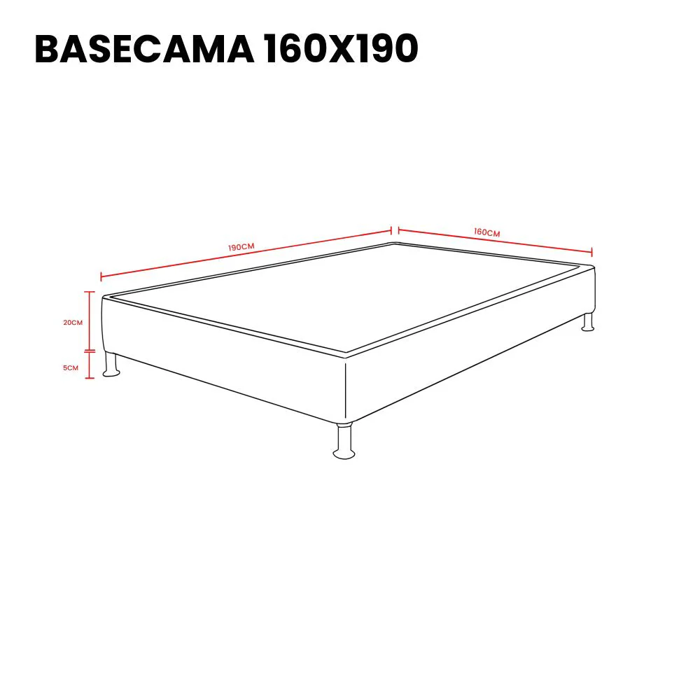 Combo para Habitación Jiang, Incluye Base Cama Queen, Colchón y Protector - Image 9