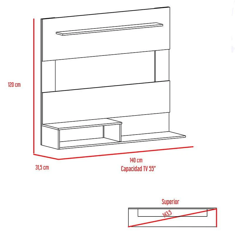 Combo Para Habitación Nozzle, Incluye Panel de Tv y Closet - Image 8