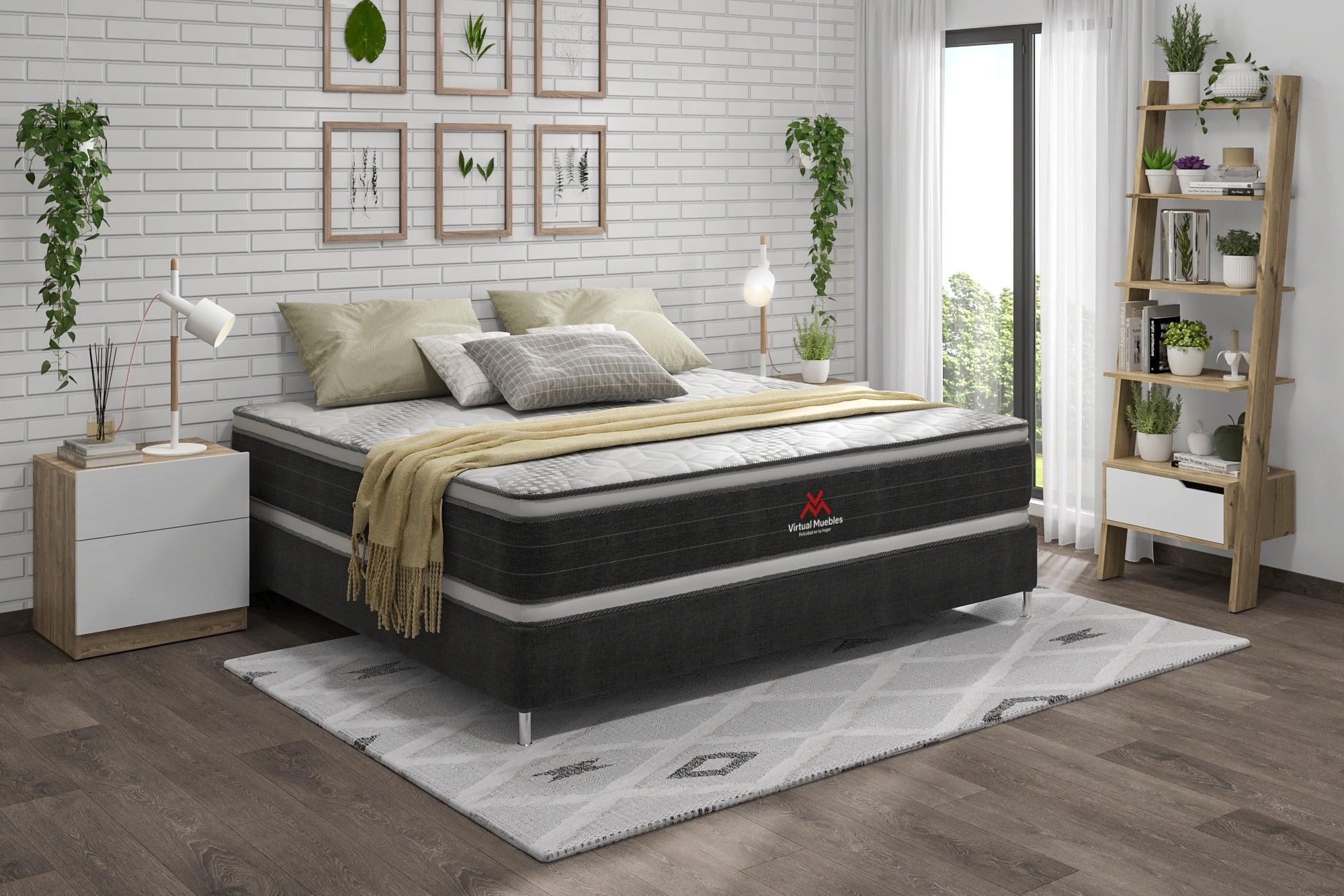 Combo para Habitación Troy, Incluye Base Cama Presidencial, Colchón y Protector - Image 9
