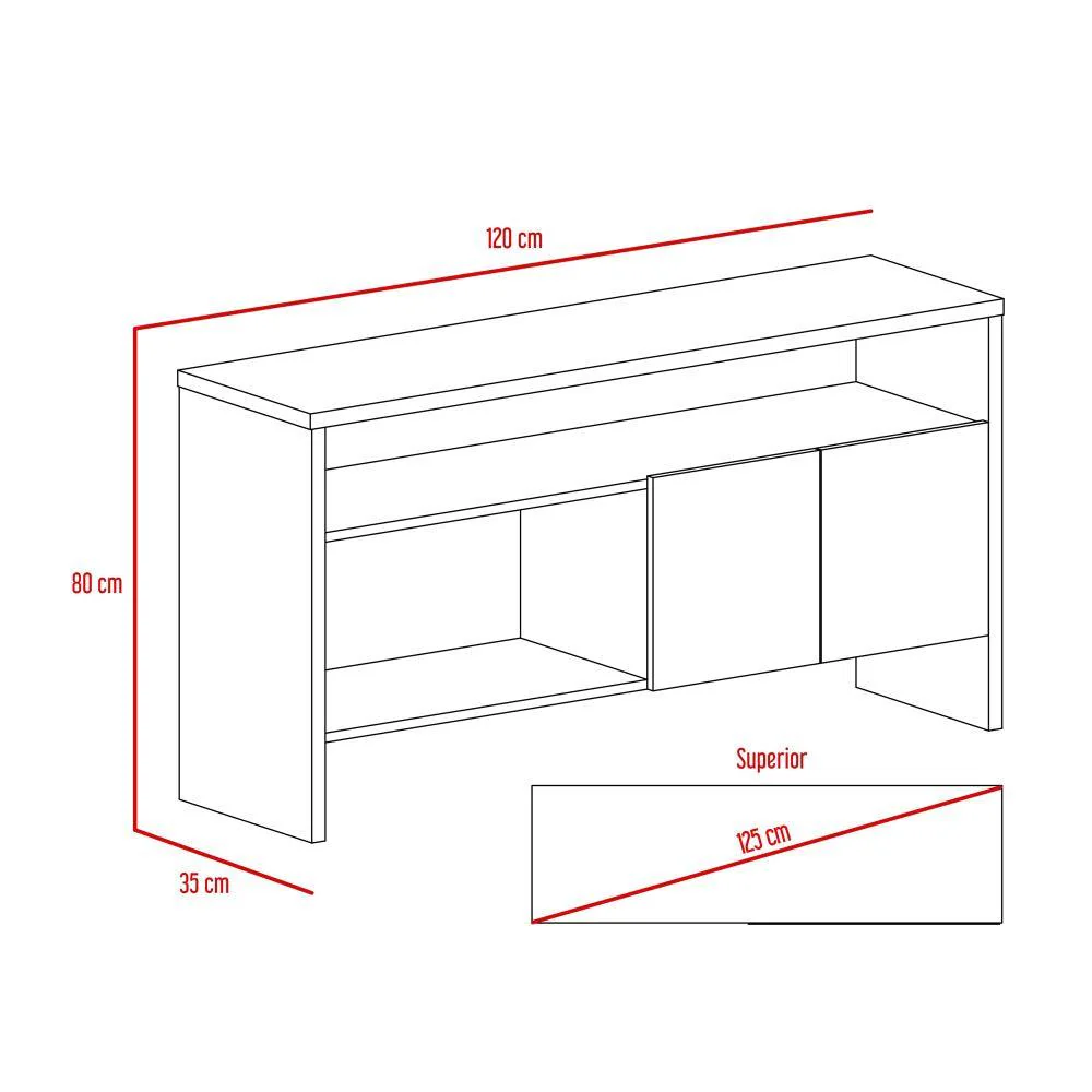 Combo Para Sala Belixe, Incluye Mesa Para TV y Biblioteca - Image 7
