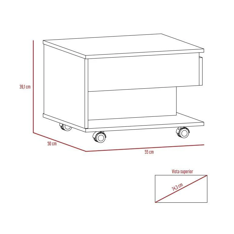Combo para Sala de Estar Paris, Incluye Panel de Tv y Mesa de Centro Extensible - Image 7