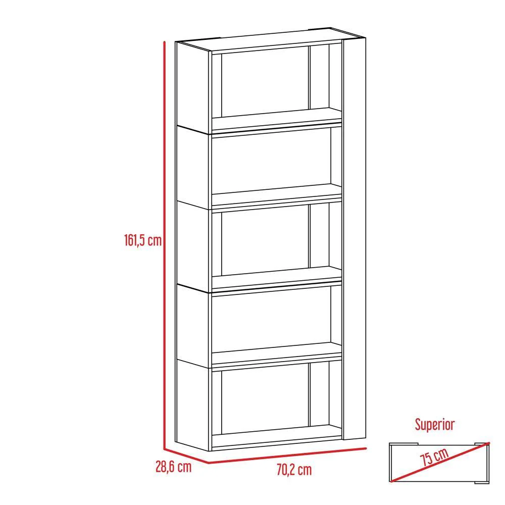 Combo Para Sala Iver, Incluye Mesa Para TV y Biblioteca Cubo - Image 5