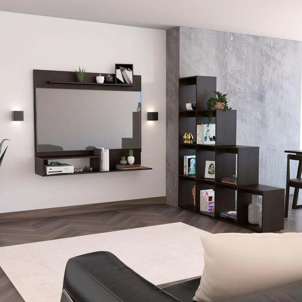 Combo Para Sala Oconnel, Incluye Panel TV y Biblioteca Escalera - Image 2