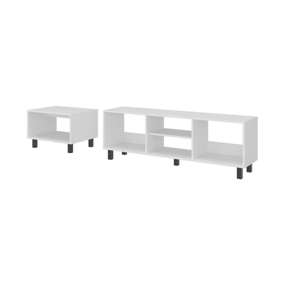 Combo Para Sala Pity, Kronos Blanco, Incluye Mesa para TV 65" y Mesa de Centro ZF - Image 5