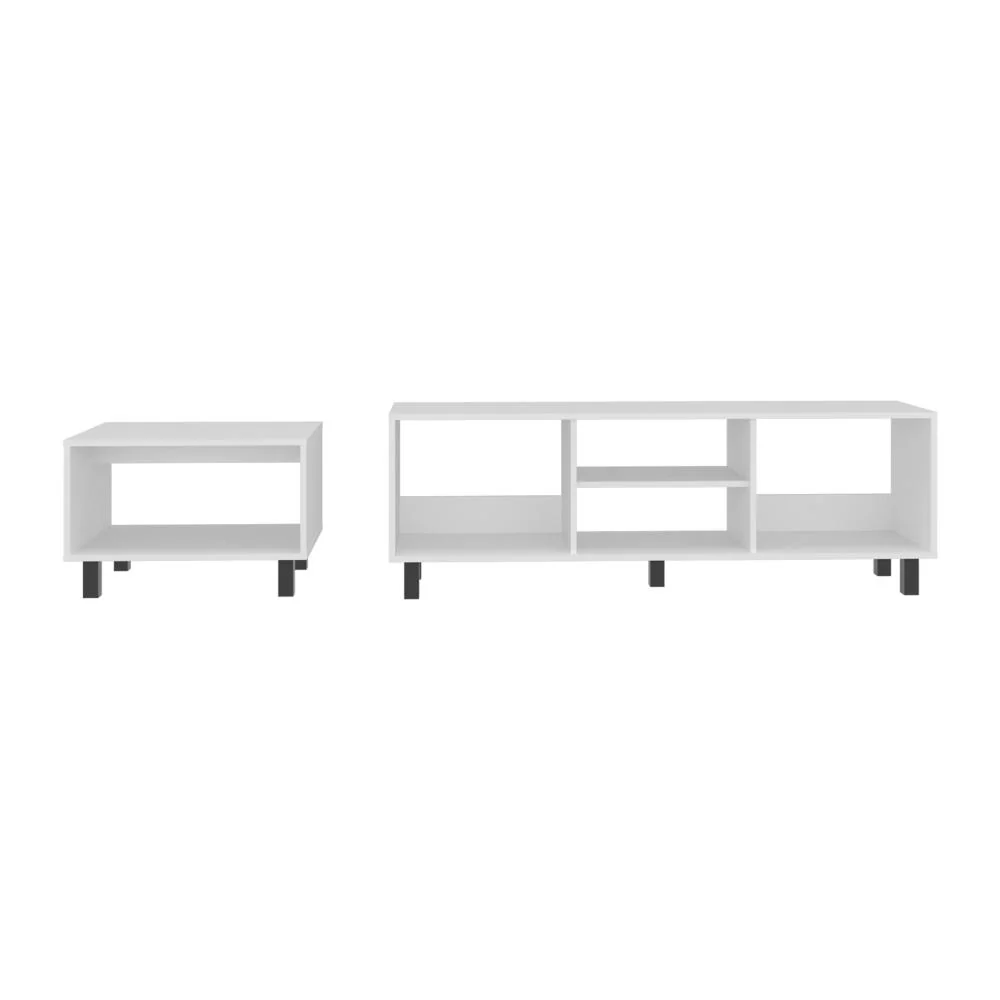 Combo Para Sala Pity, Kronos Blanco, Incluye Mesa para TV 65" y Mesa de Centro ZF - Image 6