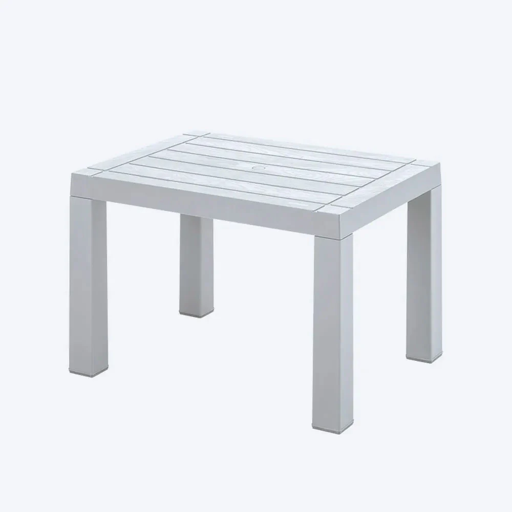 Combo piscina 2 camas asoleadoras + 2 sillas playeras + 1 mesa de centro rectangular blanco marca Rimax - Image 4