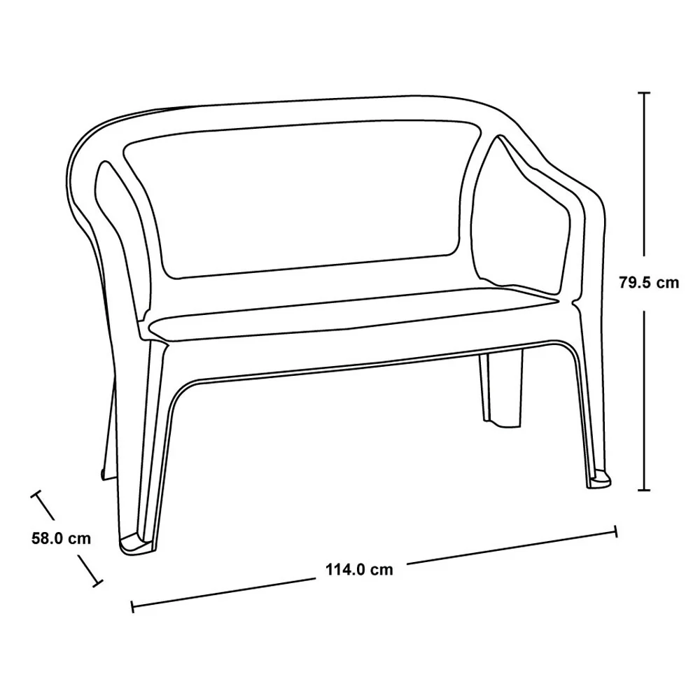 Combo sala eterna 2 sillas con brazo + 1 mesa de centro + 1 silla doble wengue marca Rimax - Image 6