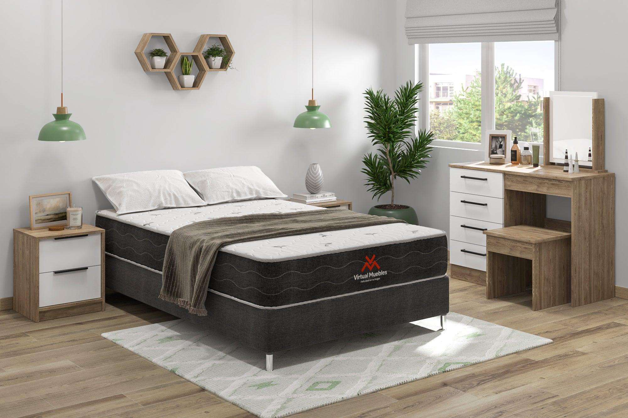 Combo Tobit de cama y colchon semidoble para habitación - Image 7