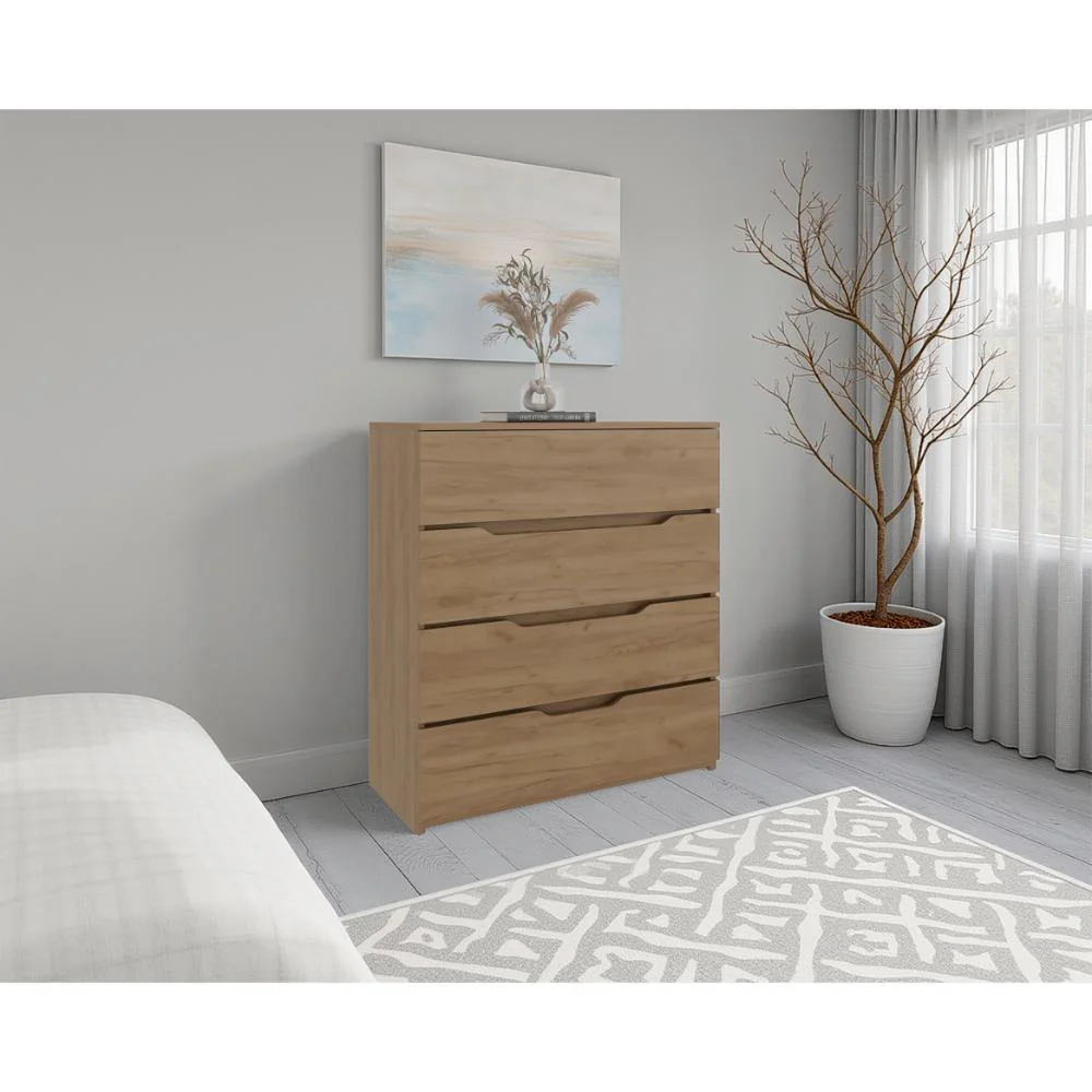 Comoda Zory, Kronos Fresno, Con cuatro cajones, diseño moderno y de fácil armado ZF - Image 4