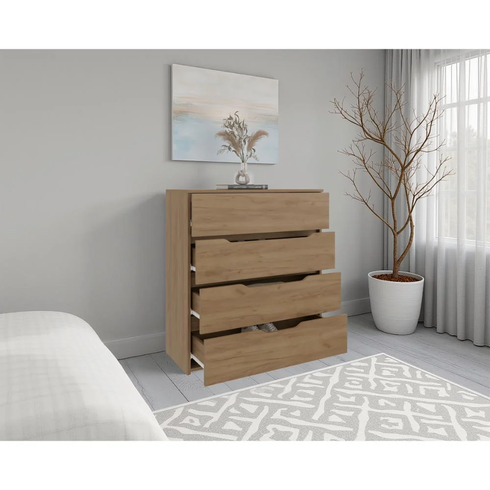 Comoda Zory, Kronos Fresno, Con cuatro cajones, diseño moderno y de fácil armado ZF - Image 5