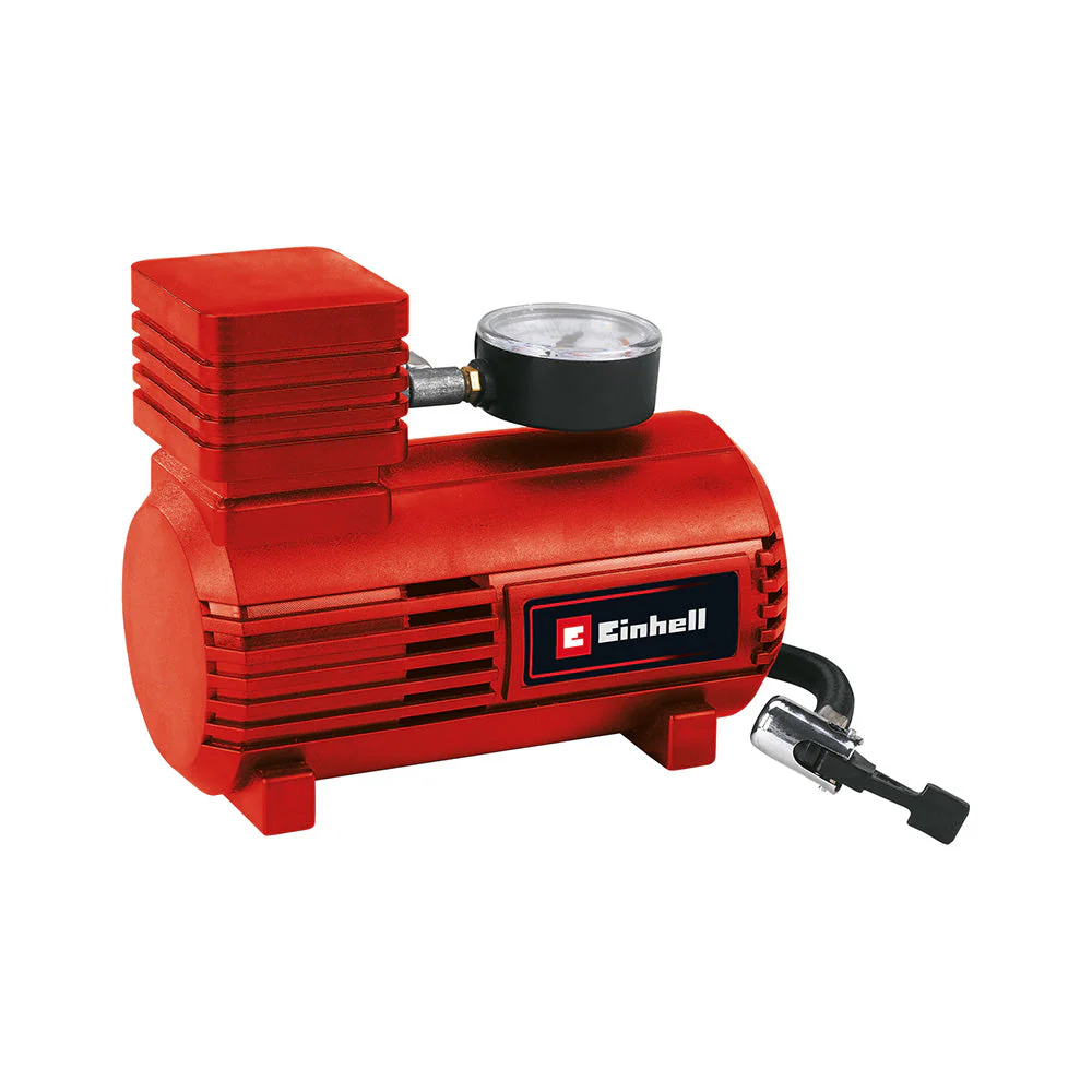 Compresor de aire para carro 12 v 18 bar +cables roba corriente 3mt incl. luz led 220 marca Einhell - Image 3