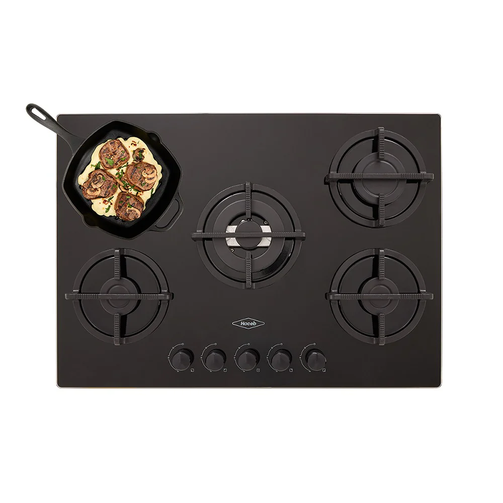 Cubierta plata en cristal de 76 cm HF 3C GP marca Haceb