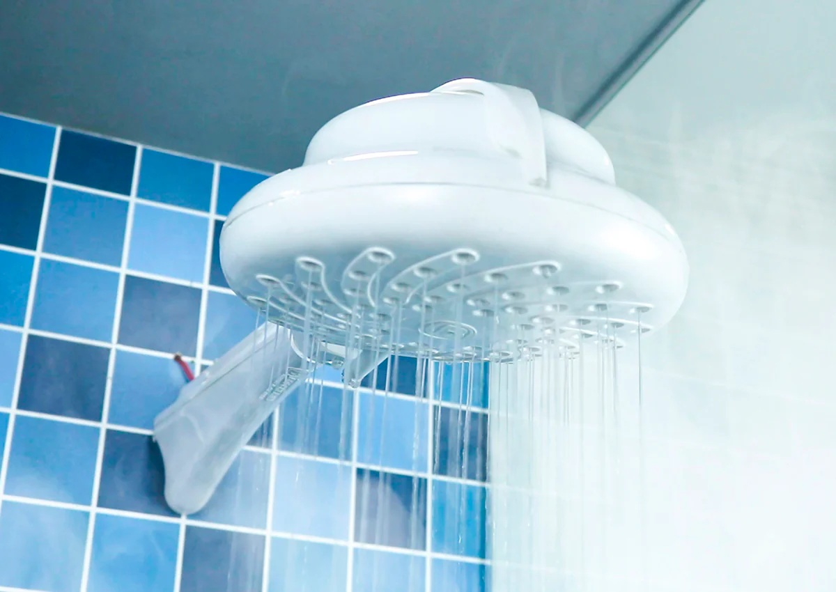 Ducha electrica maxi zent con selector  220v + niple forte marca Boccherini - Image 4