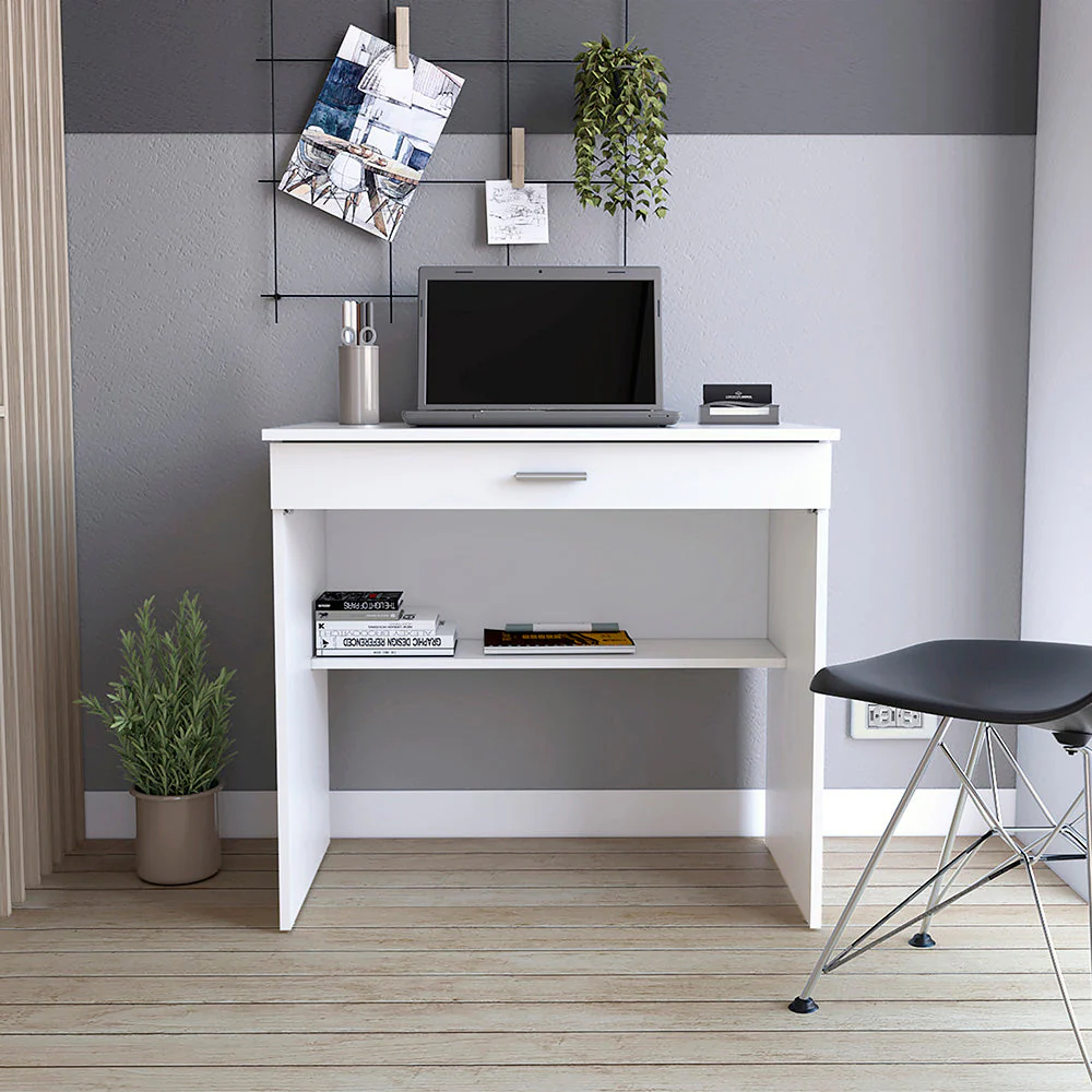 Escritorio 80 Cajón, Blanco