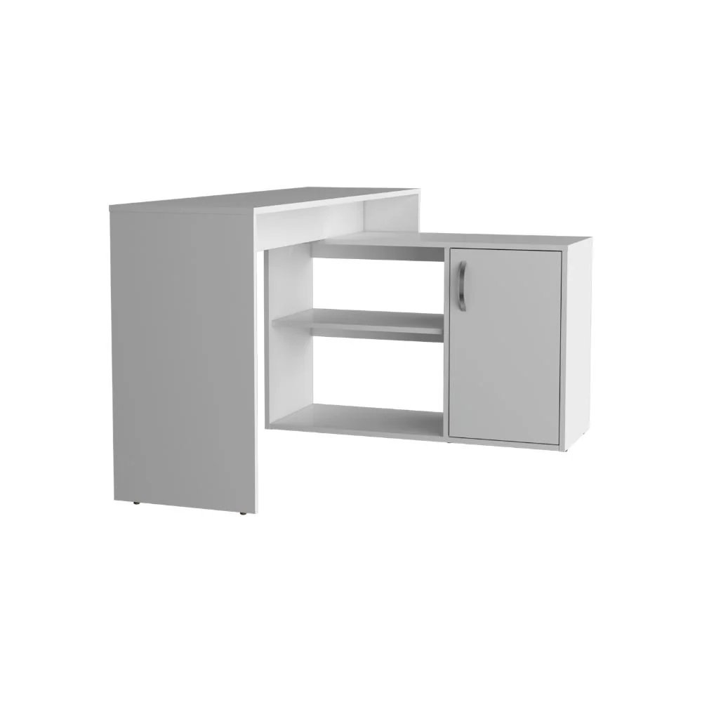 Escritorio Axis Eco, Blanco Duqueza, con amplio espacio de trabajo - Image 7